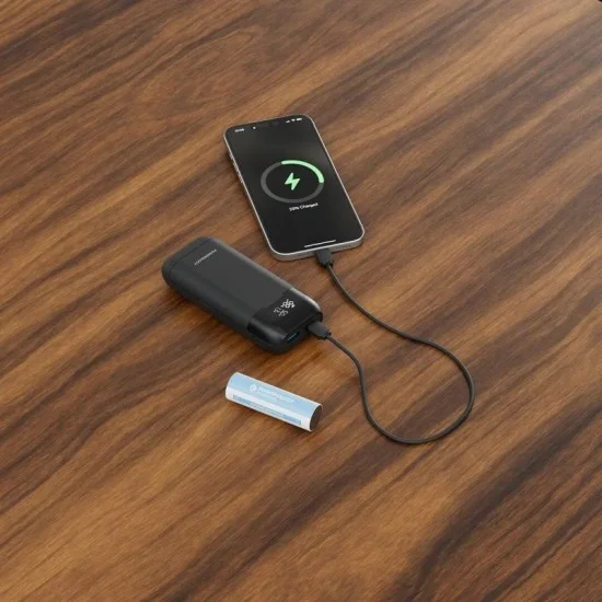 Powerology Power Bank Diy Cell 10000+5000Mah - Black